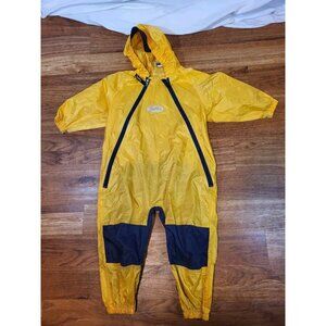 Tuffo Muddy Buddy Waterproof Coveralls Rain Suit Jacket Coat Size 3T Yellow